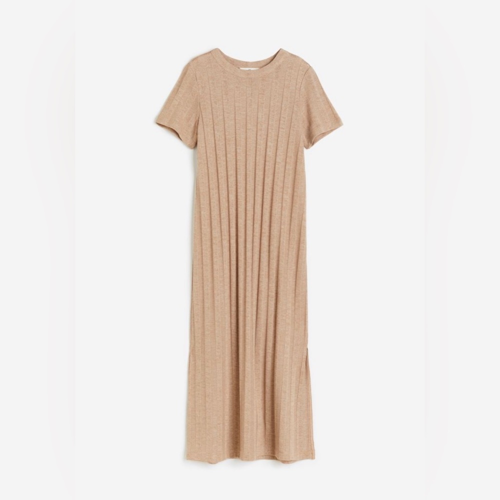 H&M - Ribbed Midi Dress - S - Picture 2 of 9